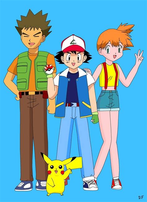 ash brock misty|ash ketchum misty brock pikachu.